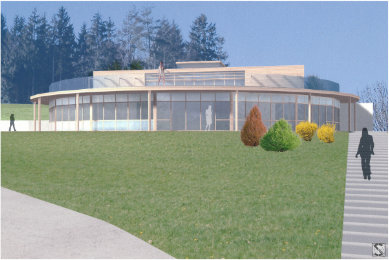 Entwurf Geburtshaus Krankenhaus St. Veit Aussenansicht, Kärnten